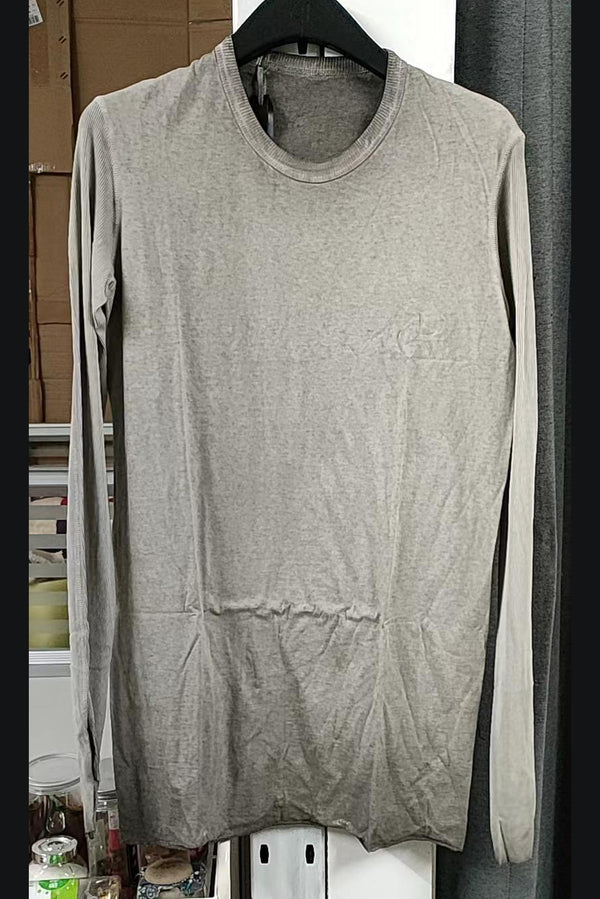 BORIS BIDJAN SABERI long -sleeved T -shirt AW22 LS1.2 RF F035+FTJ00001 Fading gray